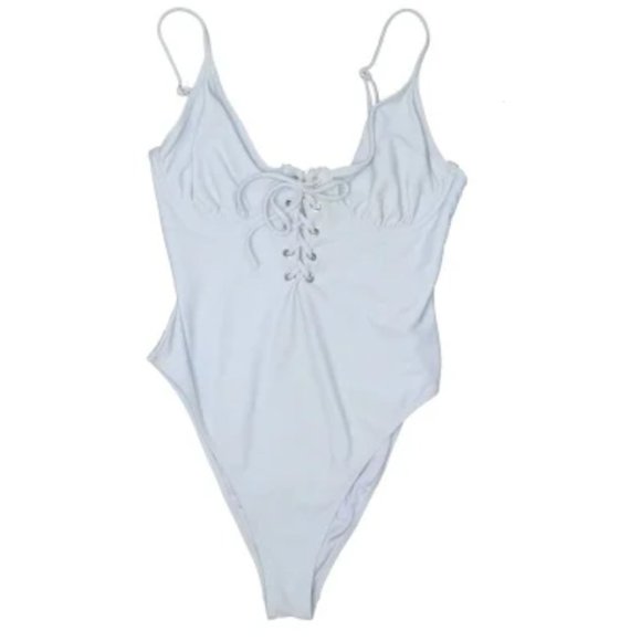 One Piece Tie Up Swim - Picture 1 of 2
